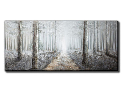 Foggy Forest Wall Art - 32 X 72