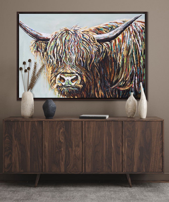 Scottish Highland Framed Wall Art - 36 x 48