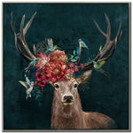 Floral Crown I Wall Art - Multi-Colour - 37 X 37