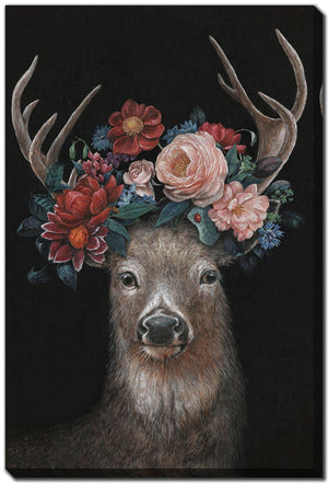Floral Crown IV Wall Art - Multi-Colour - 24 X 36