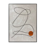 In the Abstract Canvas Wall Art - Beige, Orange & Black