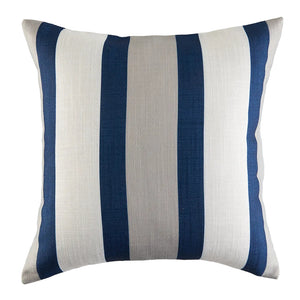 Garden Party Coussin décoratif d’extérieur – bleu, bande blanche