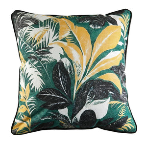Garden Party Coussin décoratif d’extérieur – émeraude, plage de palmiers