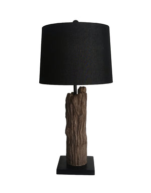 Charme rustique Lampe sur table - brun, noir
