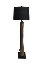 Rustic Charm Floor Lamp - Brown, Black