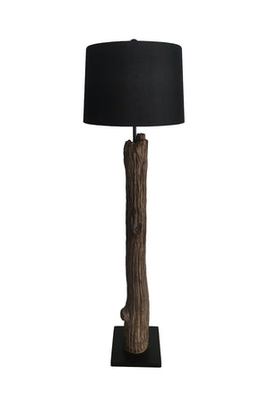 Charme rustique Lampe sur pied - brun, noir