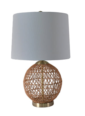 Charme rustique Lampe sur table - brun, gris