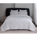 Rustic Charm 5-Piece King Comforter Set - White