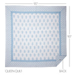 Rosalie Queen Quilt - Blue