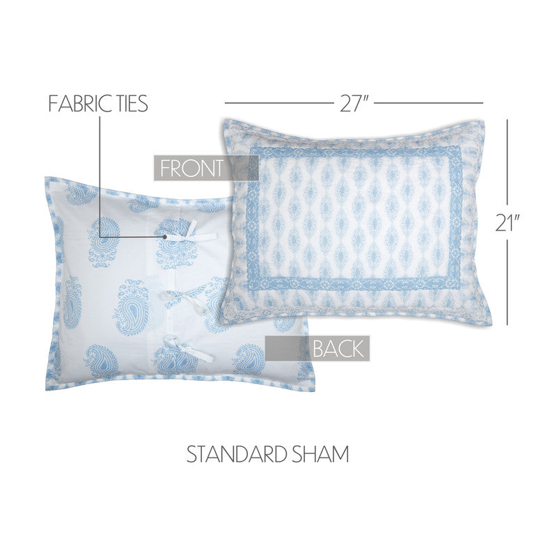 Rosalie Standard Sham - Blue