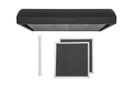 Hauslane Chef Series Black 30" 400 CFM Under Cabinet Range Hood - UC-B018BLK-30