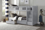 Noelle Bunk Bed Pair of Storage Drawers- Grey