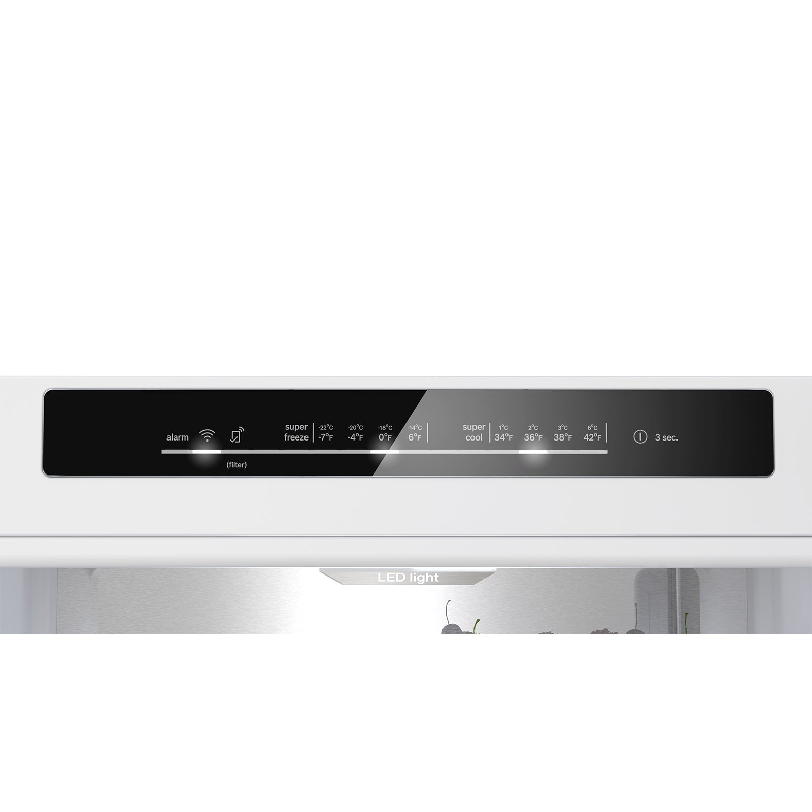 Bosch 24" 12.8 Cu. Ft. Stainless Steel Smart Counter-Depth Bottom-Freezer Refrigerator with Home Connect  - B24CB50ESS