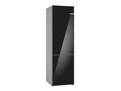 Bosch Réfrigérateur intelligent 12,8 pi³ congélateur en bas autonome, profondeur de comptoir avec Home ConnectMC 24 po verre noir B24CB80ESB 