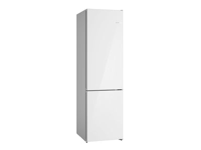 Bosch Réfrigérateur intelligent 12,8 pi³ congélateur en bas autonome, profondeur de comptoir avec Home ConnectMC 24 po verre blanc B24CB80ESW 