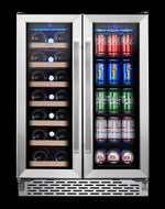 TCL Stainless Steel 20-Bottle Dual Zone Wine Cooler - B422D-3