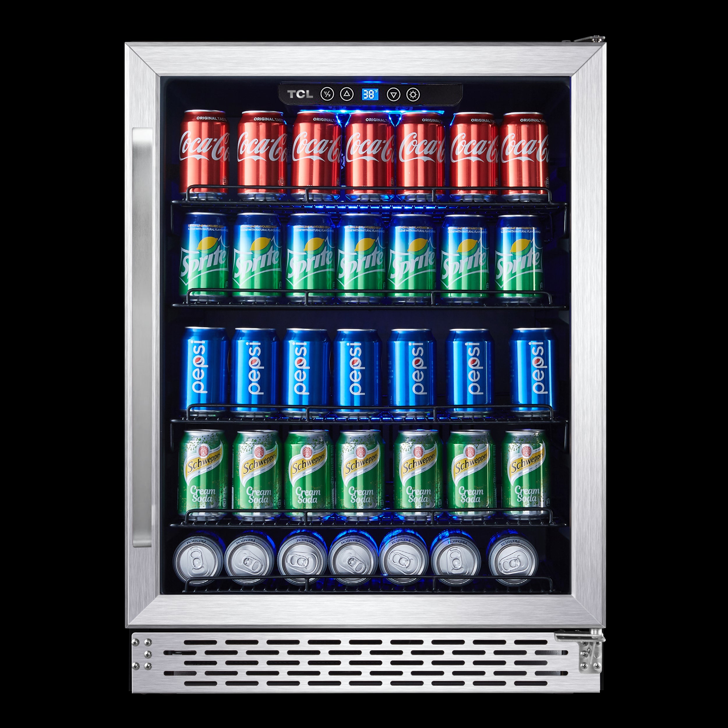TCL Stainless Steel 161-Can Beverage Chiller - B521F