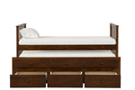 Trudy 5-Piece Twin Captain Bedroom Package with Trundle - Espresso