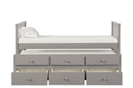 Trudy 5-Piece Twin Captain Bedroom Package with Trundle - Grey