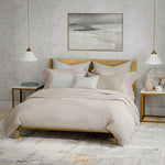 Aubrac Cotton King Comforter Set with 2 King Pillows - Natural