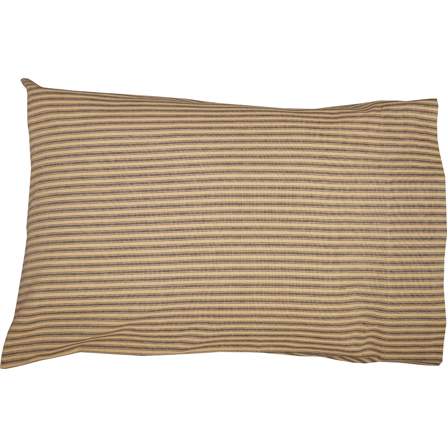 Millard Standard Pillow Case - Black/Dark Tan - Set of 2