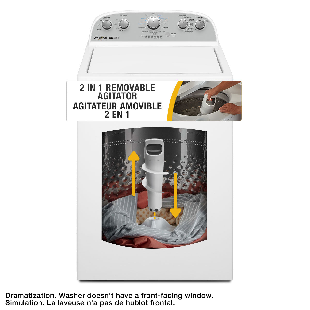 Whirlpool White Top Load Washer (4.4 Cu Ft) - WTW4957PW