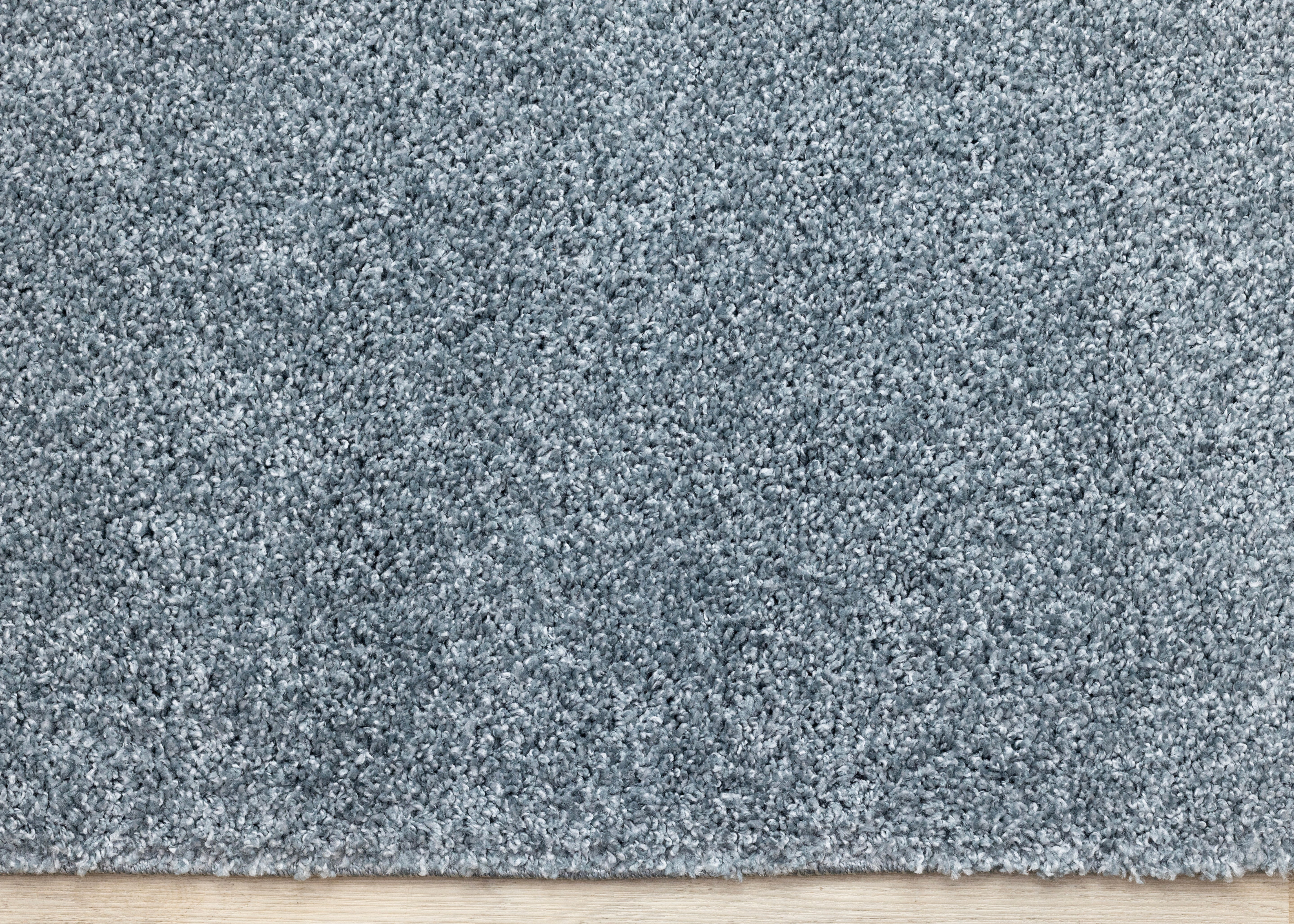 Brio 6'7" x 9'10" Shag Area Rug - Blue