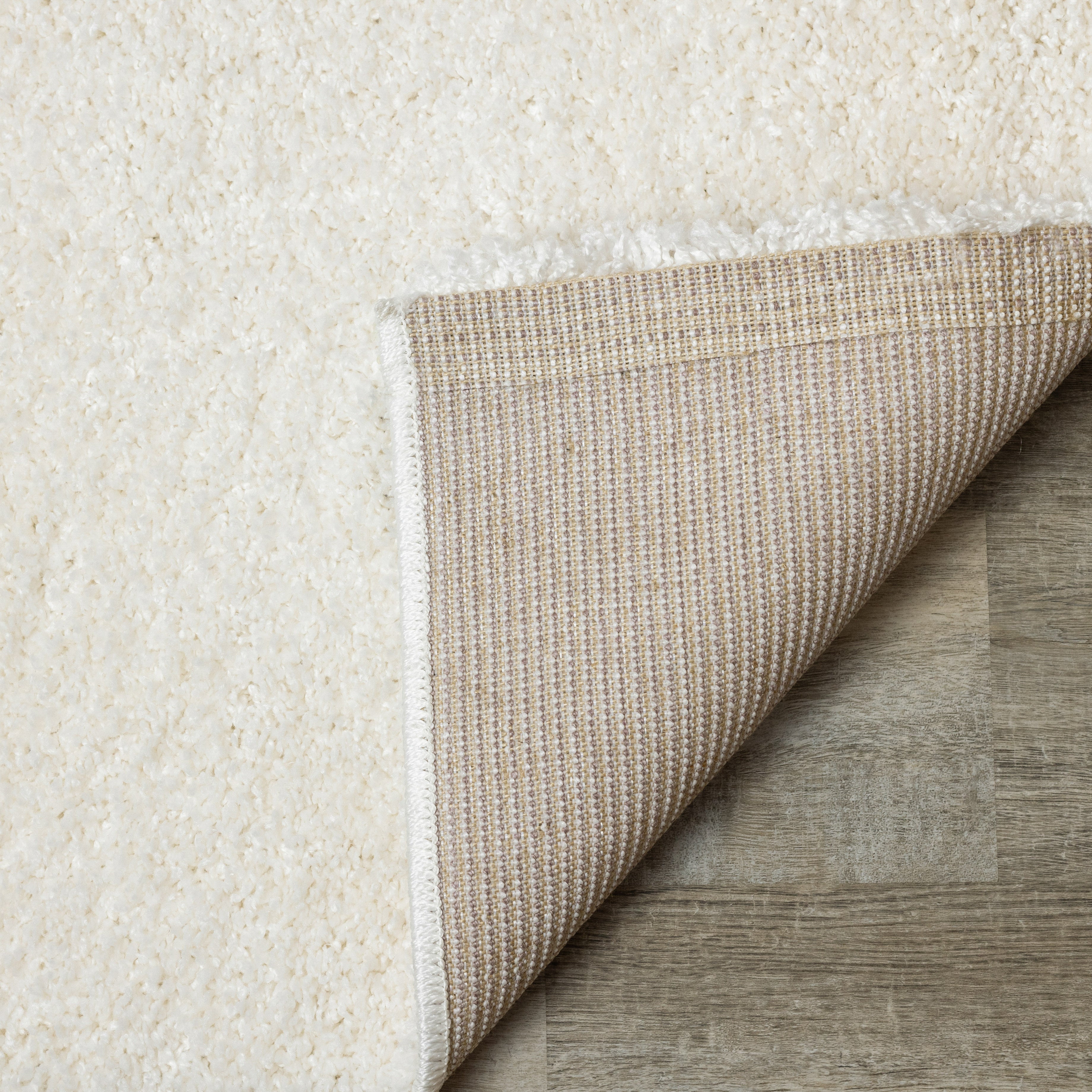 Brio 5'3" x 7'7" Shag Area Rug - Cream