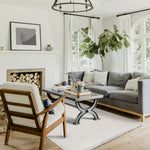 Brio 5'3" x 7'7" Shag Area Rug - Cream