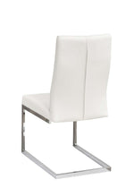 Cierra Dining Chair - White, Silver