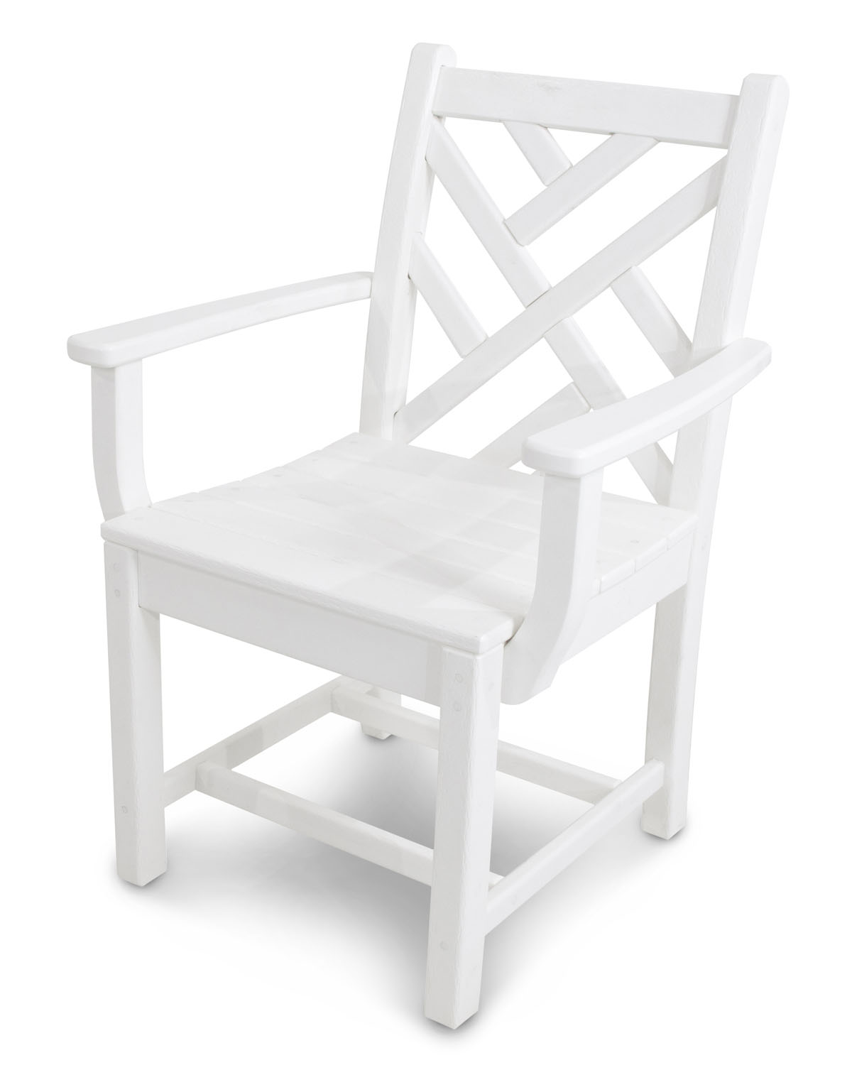 POLYWOOD® Chippendale Dining Arm Chair White Leon's