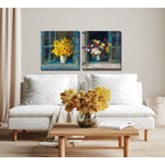 Catch Some Rays Wall Art - Yellow/Blue - 24 X 24