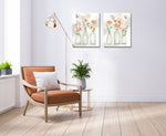 Petals in Bottles II Wall Art - White/Green/Pink - 16 X 20