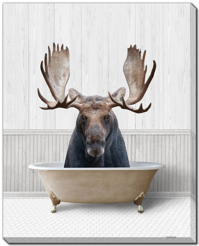 Bathtime Friends VI Wall Art - Dark Brown - 16 X 20