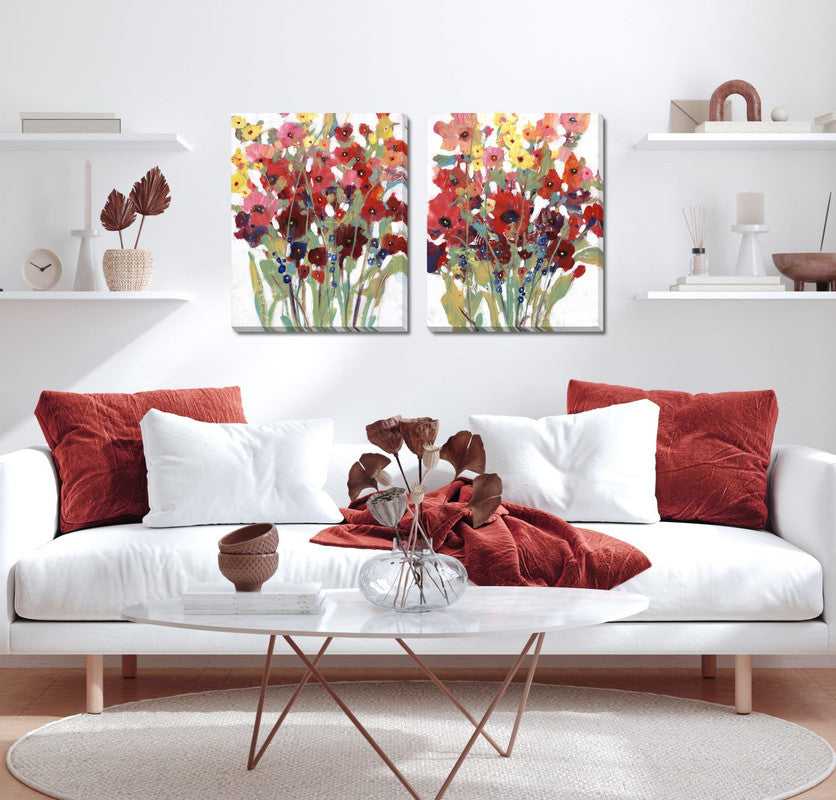 Red Bouquet I Wall Art - Multi-Colour - 16 X 20