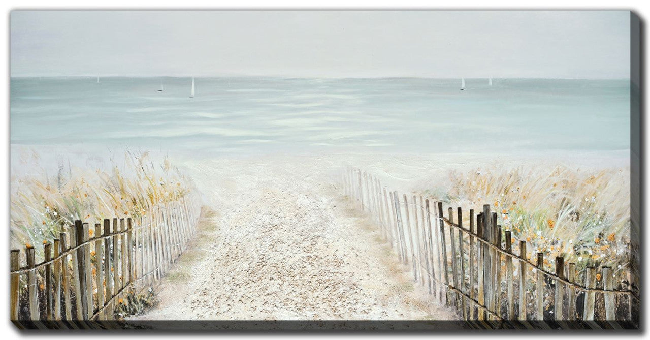 Beach Trail Wall Art - Blue - 56 X 28