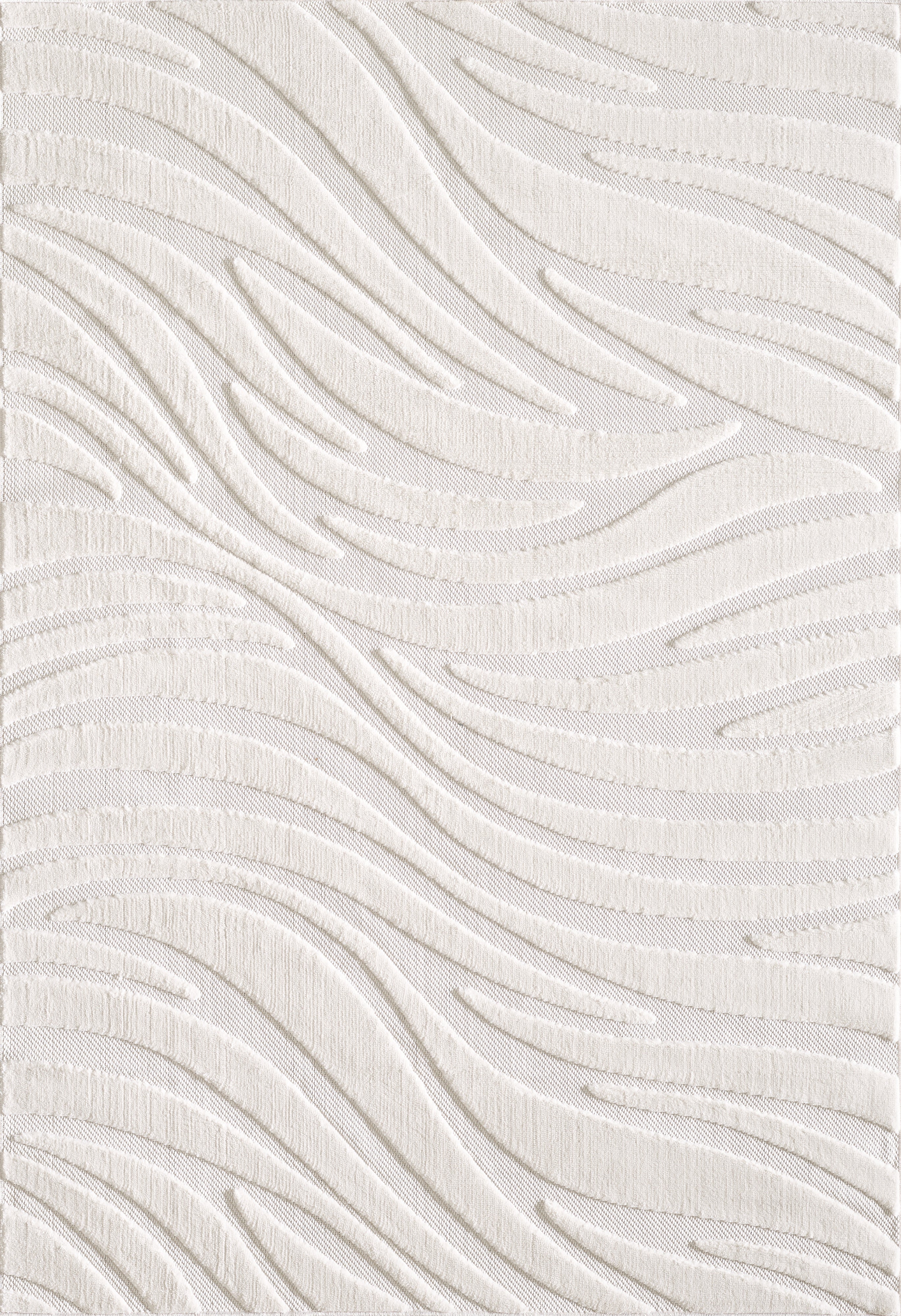 L2 Decor Cornelle Area Rug 8' x 11' with Underpad - Cream