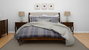 Cotton House Double/Queen Textured Blanket - Grey