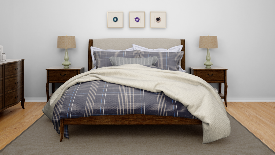 Cotton House Double/Queen Textured Blanket - Cream