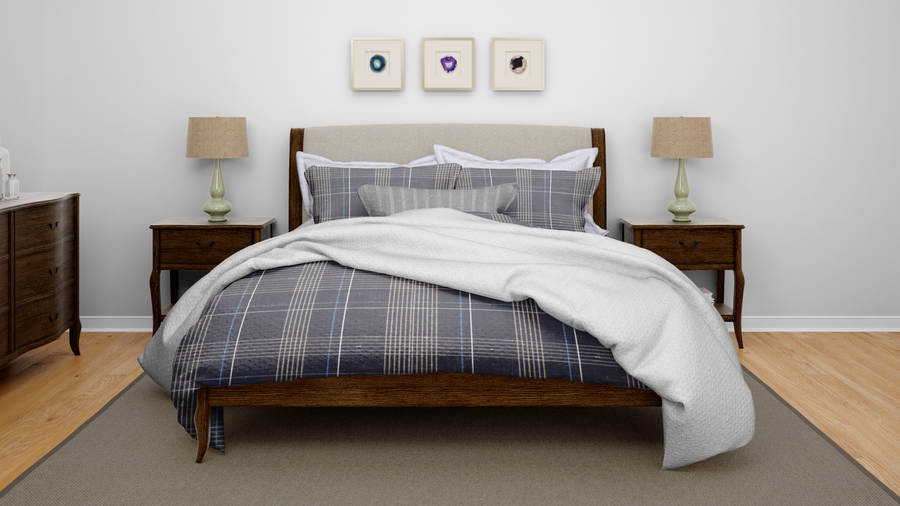 Cotton House Twin Textured Blanket - White