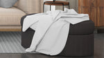 Cotton House Double/Queen Textured Blanket - White