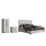 Carrara 5-Piece Queen Bed Package - Grey, White