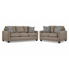 City Ens. Sofa et causeuse en cuir – pierre