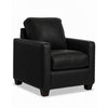 City Fauteuil en cuir – noir