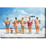 No Booze Beach Canvas Wall Art - 30 X 45