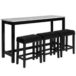 Kalee 4-Piece Counter Height Dining Set - Black