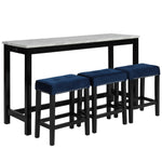 Kalee 4-Piece Counter Height Dining Set - Blue