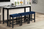 Kalee 4-Piece Counter Height Dining Set - Blue