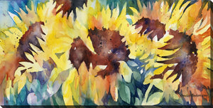 Sunflowers Wall Art - Yellow/Orange - 40 X 20