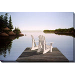 Date For Two on The Dock Canvas Wall Art - 30 X 45